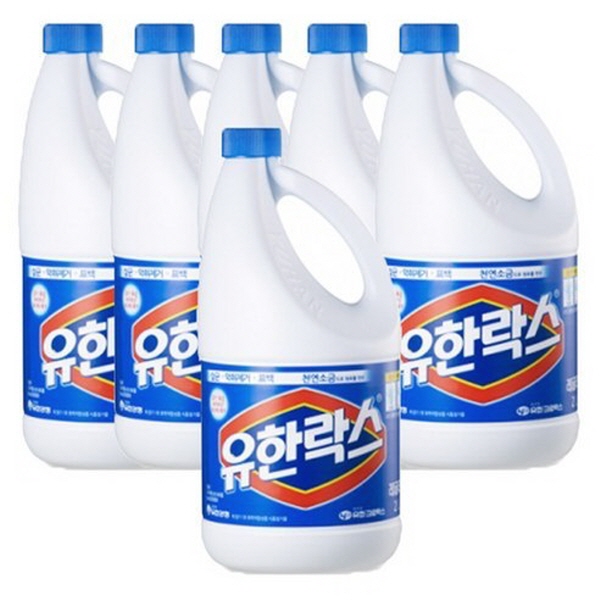 (HK) 유한락스 레귤러2L 1박스(6Ea) 살균, 소독, 청소용, 6개, 2L 40,820원