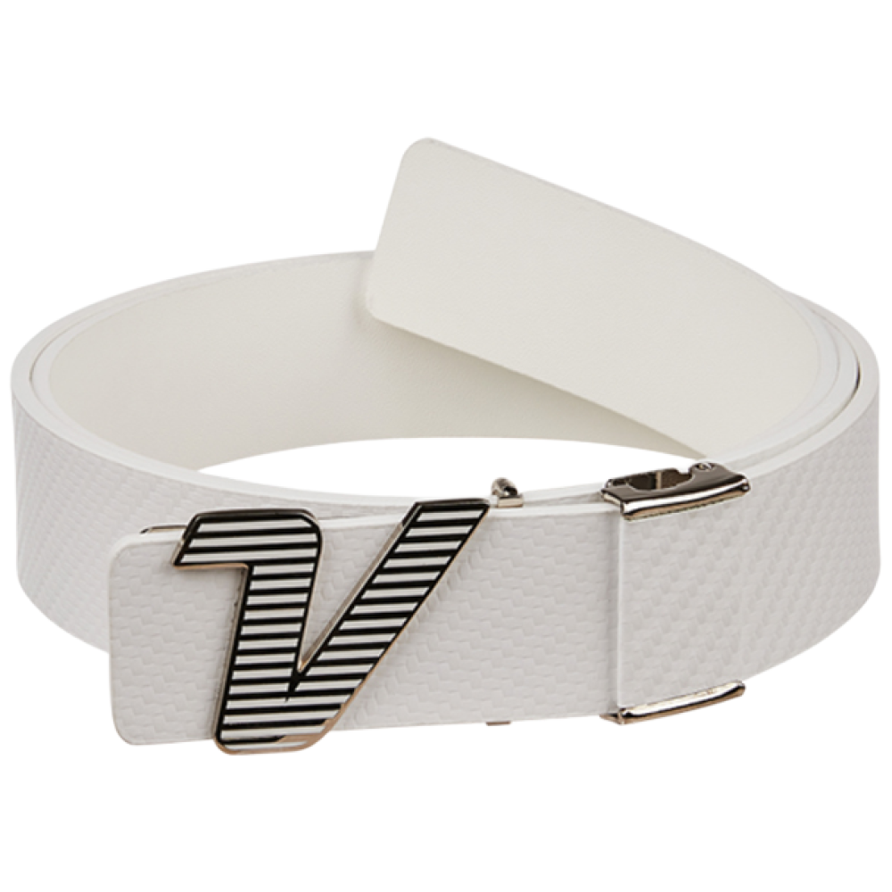 볼빅 VBEB 스트라이프 천연 소가죽 카본 라이트 엠보 V로고 남성 골프벨트, 1개, 화이트 42,000원