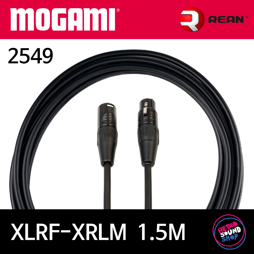모가미 2549 XLRF-XLRM 1.5m 케이블 (리안 블랙골드) 20,500원