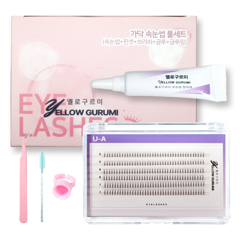 부분 가닥 인조 속눈썹 풀세트 240pcs 대용량 연장 아이돌 아이래쉬 언더 래쉬 A형 6줄 5/6/7mm 글루 투명 6,740원