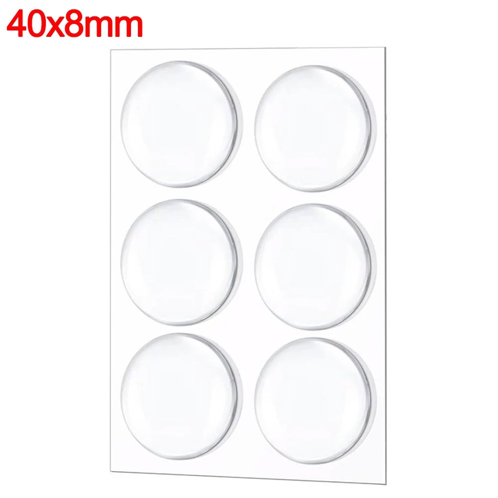 GEEKI 충격 방지 패드 미끄럼 소음 도어 쿠션 손잡이 가구 문 범퍼 6Pcs 실리콘 스토퍼 라운드 클리어 머플러 벽 프로텍터 자체 접착 핸들 충돌 10,500원