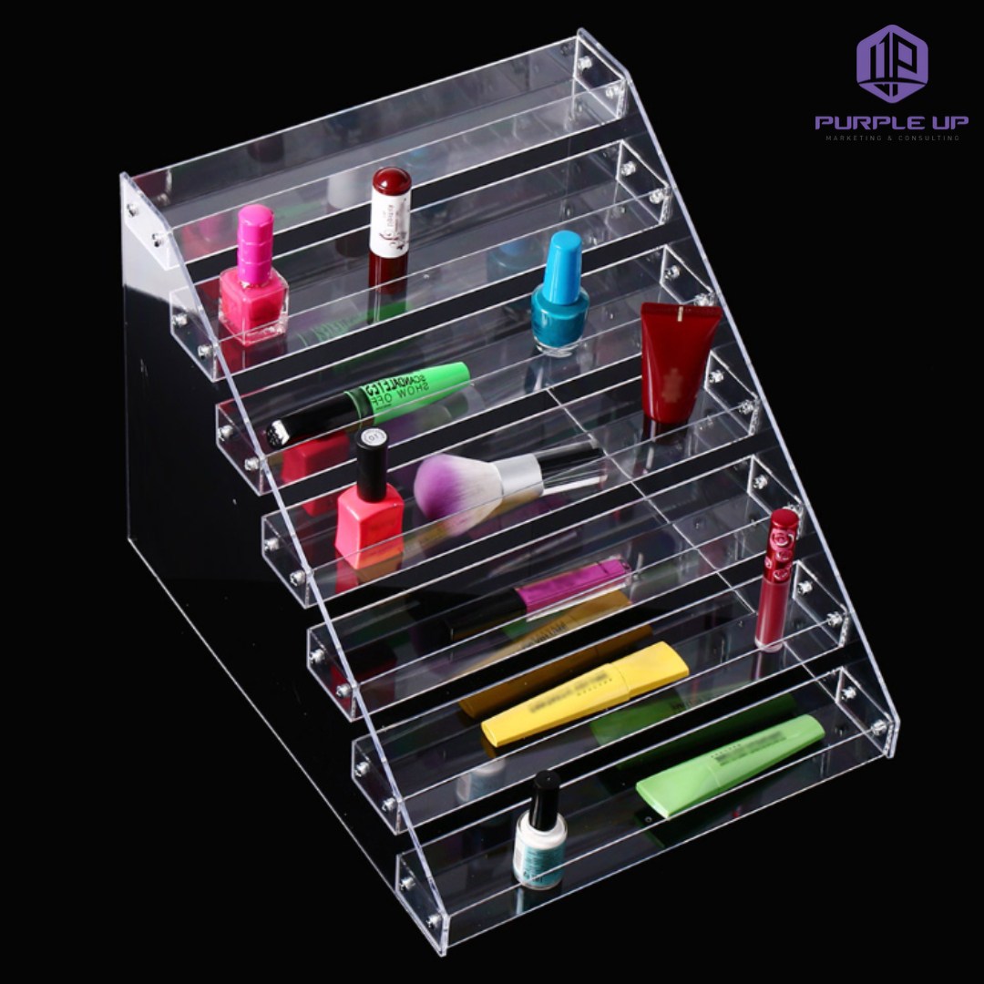 퍼플업 네일컬러진열대 립스틱정리대 네일정리대 아크릴 투명 7단 VER2 33,600원