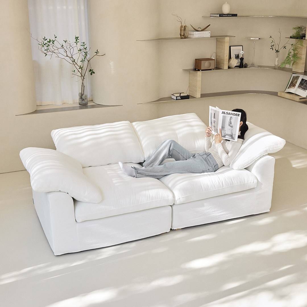 샌디비치 오가닉 모듈형 3인용 패브릭 소파 [PR709] 퓨어아이보리 1,720,000원