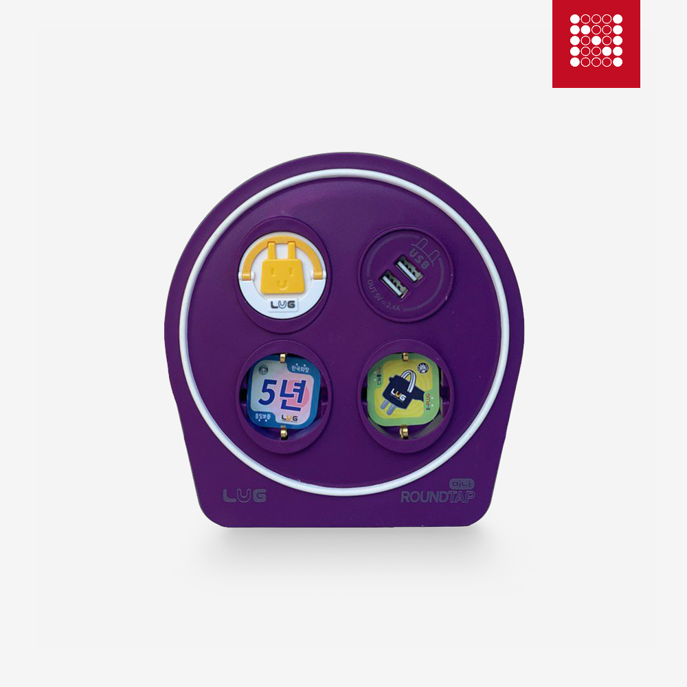 노마드 캠핑 휴대용 LUG 코드릴 라운드탭 미니 10M(퍼플) NEW-0395 68,400원