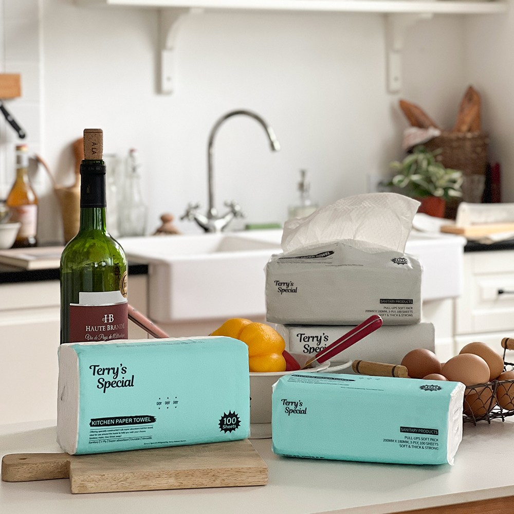 테리파머 뽑아쓰는 키친타올 3겹 무형광 천연펄프 900매 100매X9팩X1박스 (그레이&피스타치오) 키친타월 주방용품 생활용품 화장지 휴지 주방 물티슈 9,310원