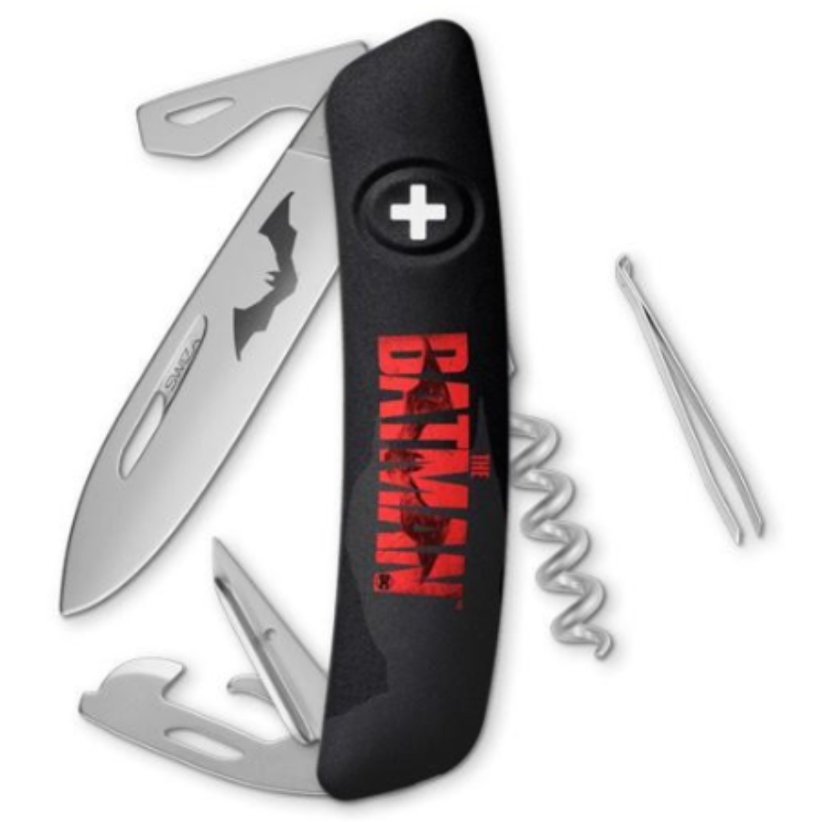 [SWIZA] 스위자 배트맨 에디션 D03 (11가지 기능) 멀티툴 다용도칼, All Mat 71,500원