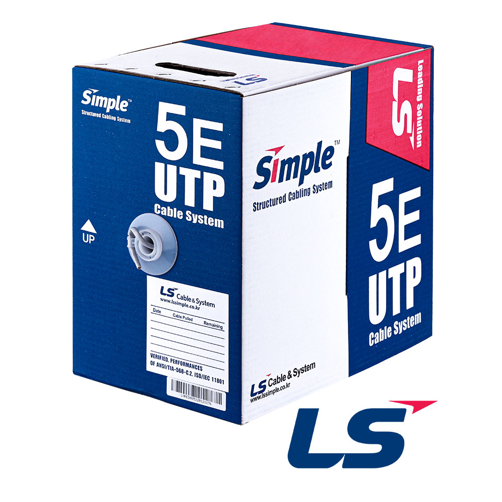 LS산전 인터넷선 랜선 이더넷 케이블 카테고리6 UTP선 CAT 5E 컴퓨터 기가 LAN 144,000원
