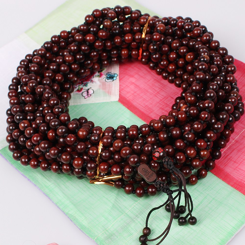 불교나라 장미목 소원성취 옴자 매듭 천주-10MM 90,000원