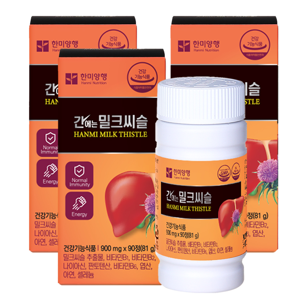 한미양행 간에는 밀크씨슬 81g, 90정, 3개 31,680원