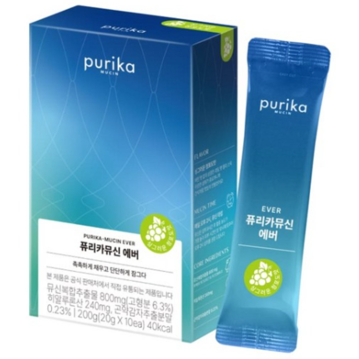 [본사공식몰] 퓨리카뮤신 에버 젤리 청포도맛, 10회분, 1박스 36,900원