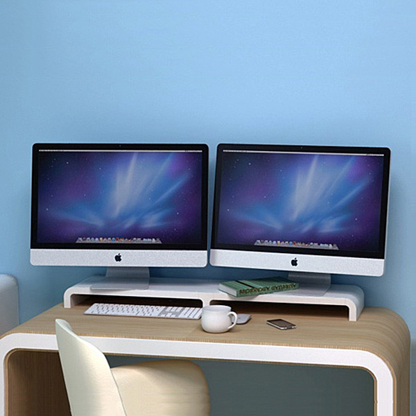 큐빅스2 모니터받침대 듀얼4747 컴퓨터 키보드 수납선반 52,200원