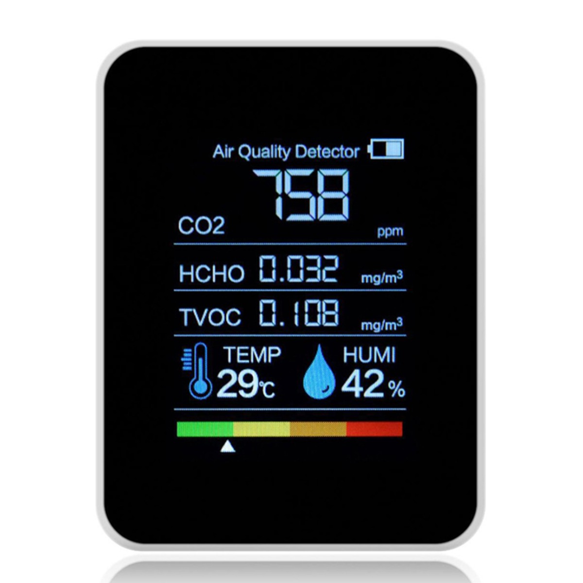 공기질 측정기 프리미엄 스위스 센서, 1개, 화이트, 현재가 75,980원