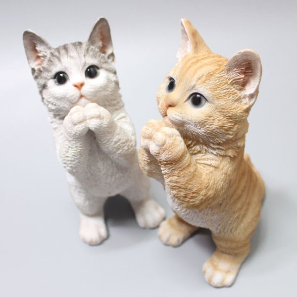 아네샵 기도 만세 고양이 장식품 고양이 인테리어 조각상 미니어처 피규어 조형물 장식 소품, 기도고양이(베이지) 32,000원