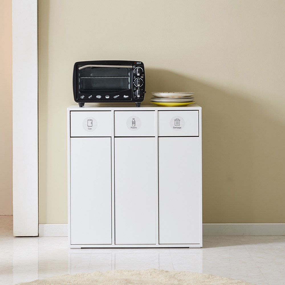 해해동동 LPM베니트 쓰레기분리수거함 3칸 800, 화이트 109,700원