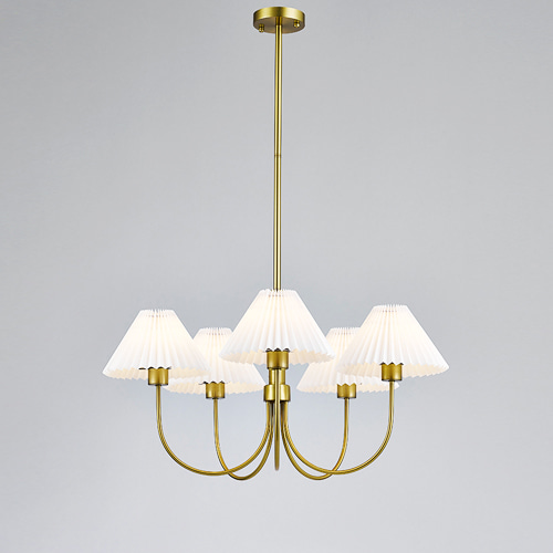 플리츠 5등 펜던트 골드 E26 북유럽 식탁등 포인트조명 190,300원