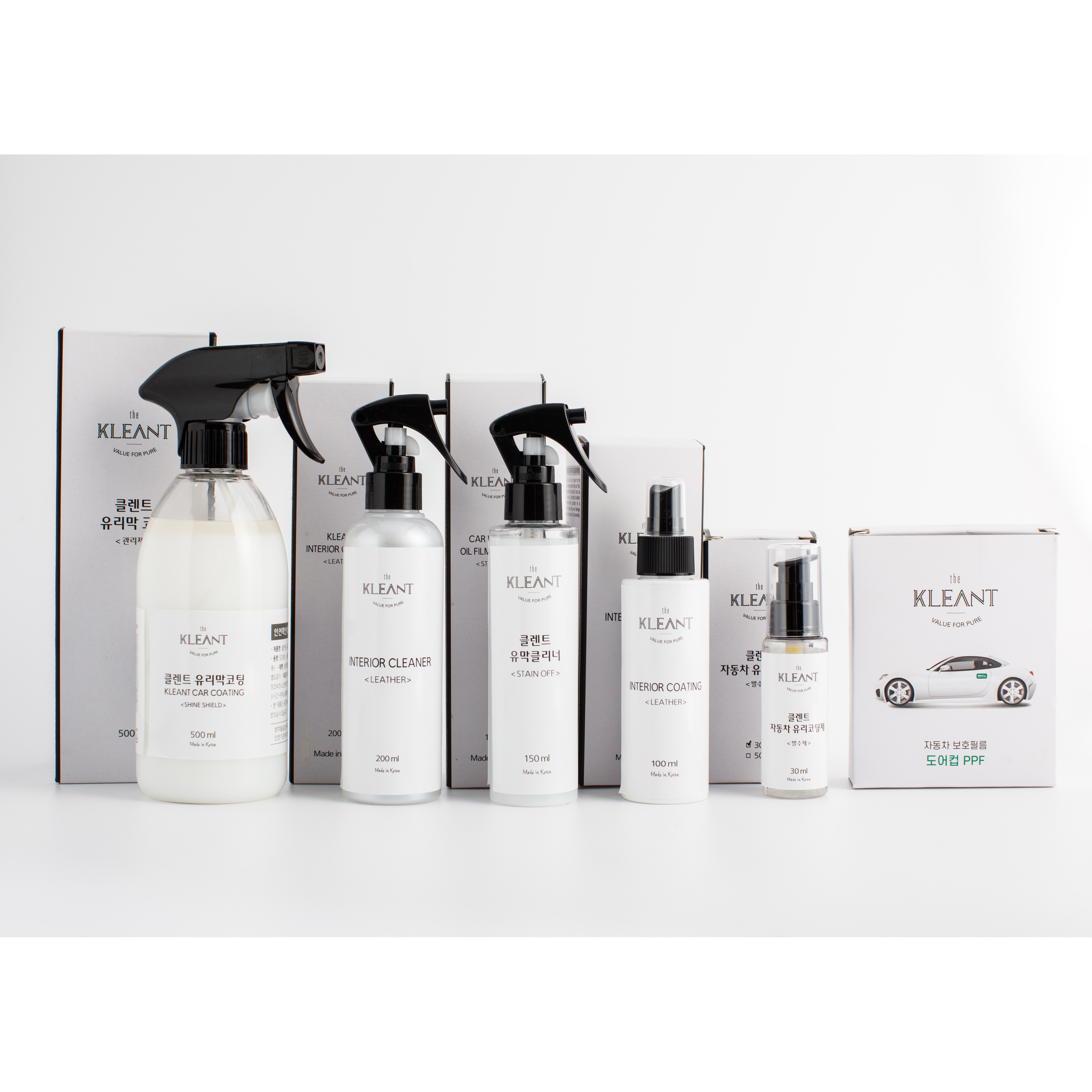 클렌트 자동차 유리막 코팅 가죽 코팅제 유리발수코팅제 차량 관리용품 5종 세트(일반형) 69,900원