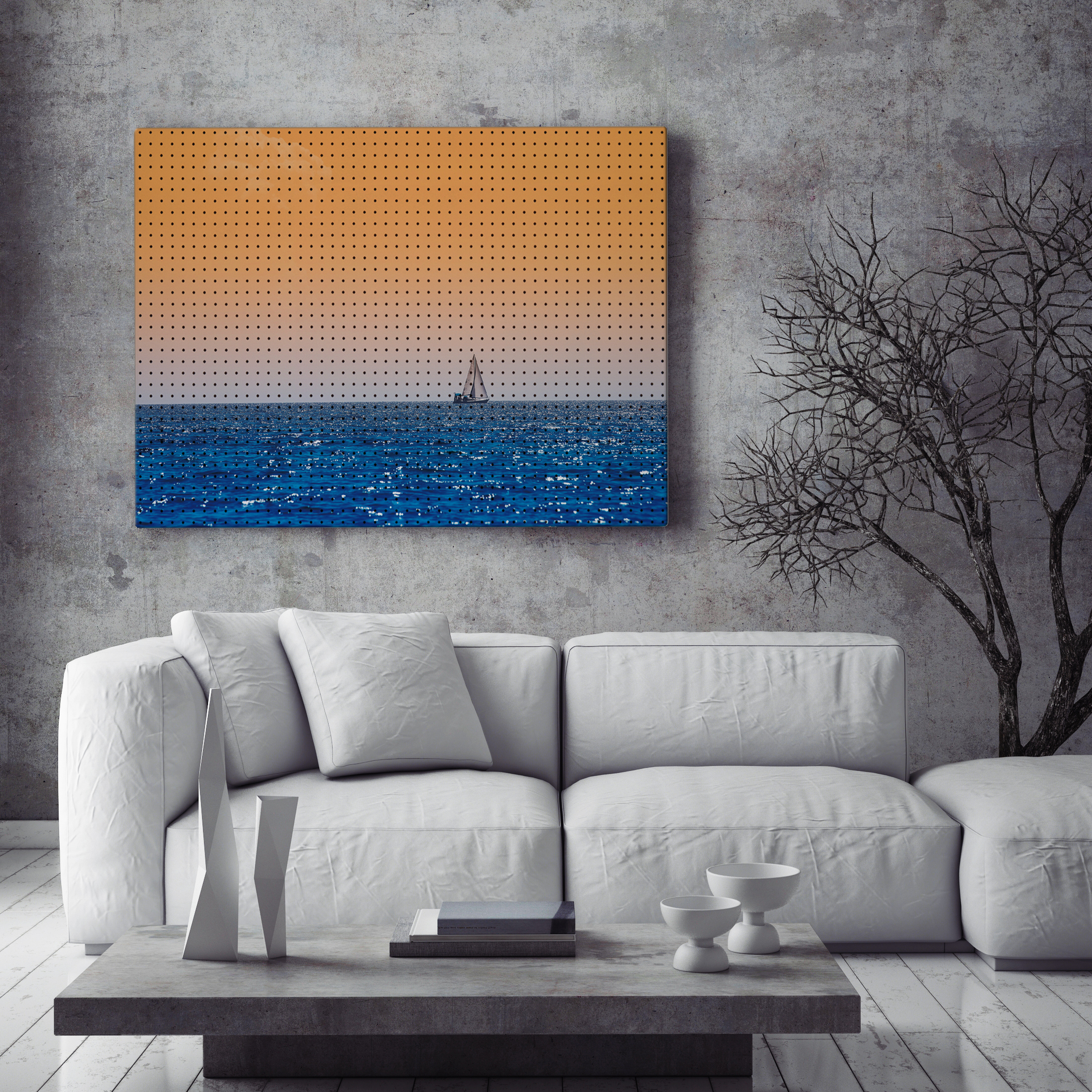 타공판닷컴 UV프린팅 타공판 600 x 900 mm, 1개, 수평선 너머로 57,860원