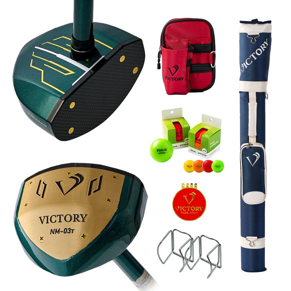빅토리 파크골프채 NM-03t 6종세트(파크골프채 골프백 파우치 볼빅공 볼마커 볼홀더) 480,000원