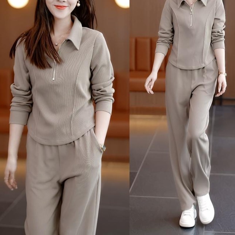 lofei 여성 데일리 캐주얼 세트 블랙 카키 상하의 투피스 TZ05 22,900원