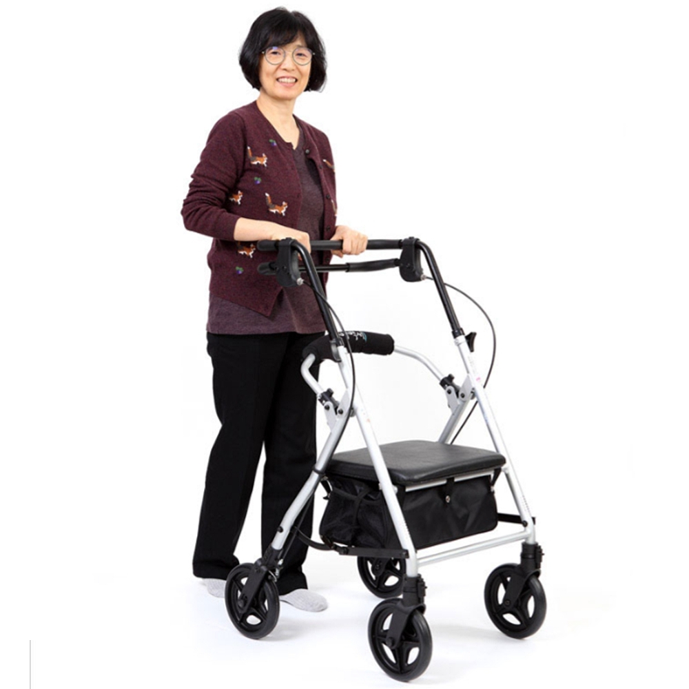 할머니유모차 DH-365 블랙 어르신 노인 보행보조기 어른 성인용보행기 노인용 노인워커 보행보조용 의자차 동호상사 165,000원