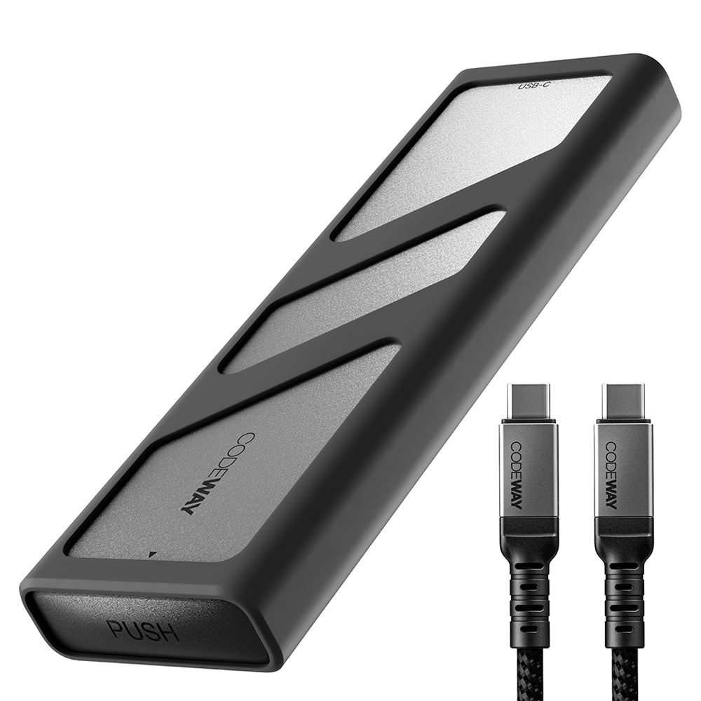 코드웨이 10Gbps NVMe to USB 3.2 인클로저 M.2 SSD외장하드 케이스 써멀패드 장착 + C to C타입 케이블 22,960원