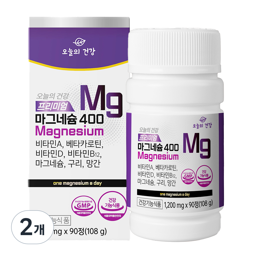 오늘의건강 프리미엄 마그네슘 400 108g 27,980원