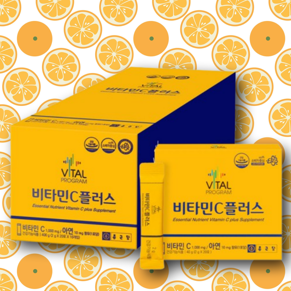종근당 바이탈프로그램 비타민C 플러스 메가도스 분말 가루, 200회분, 1박스 40,490원