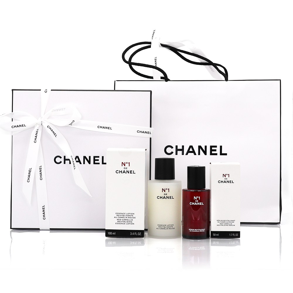 샤넬 N'1 DE CHANEL 레드 까멜리아 에센스 로션&세럼 2종 세트, 쇼핑백동봉 369,000원