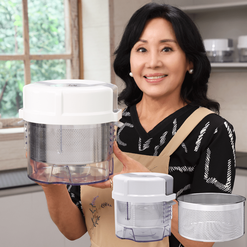 [TV홈쇼핑정품 정직마켓몰] 홍여진 하이로 빅스텐 매직 짤순이 대용량 야채탈수기 오이지 채소 음식 만능 짤순이 74,800원