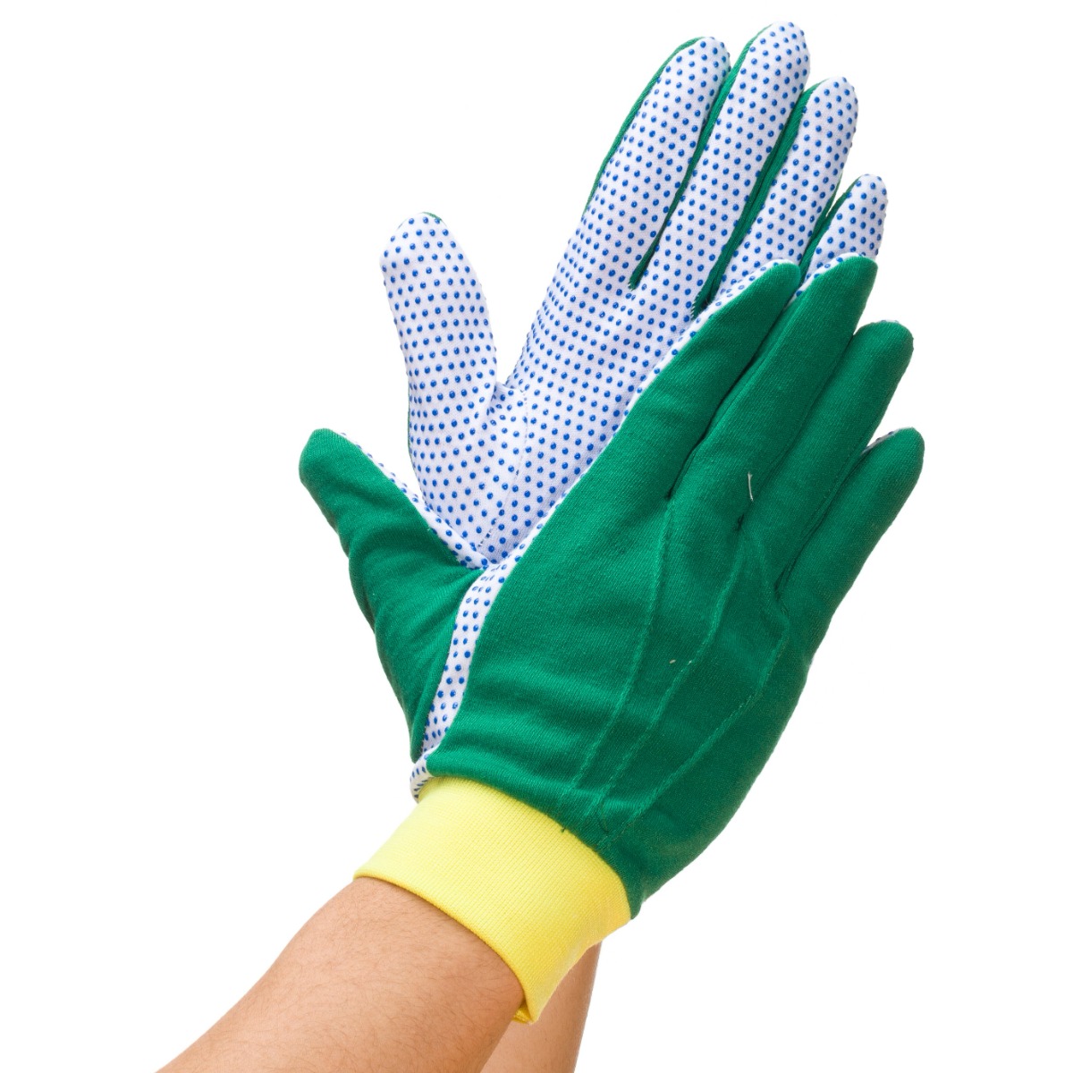 [오런장갑] 후디스 엠보싱 도트장갑, 사계용, 초록색, 10개 16,000원