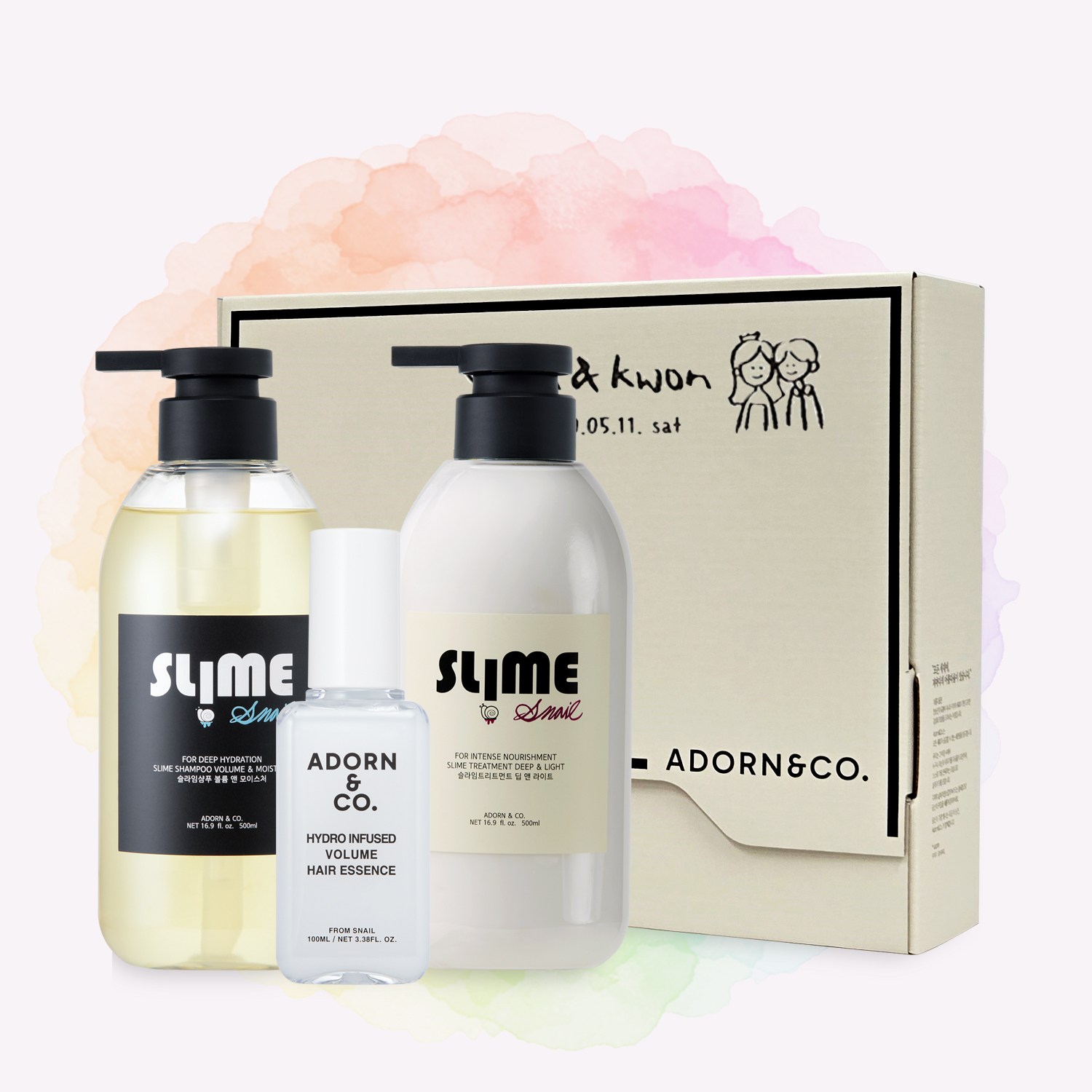 [선물각인] 어던앤코 두피 수분 밸런싱 3종 샴푸 설 선물 세트, 집들이, 샴푸린스 선물세트 69,000원