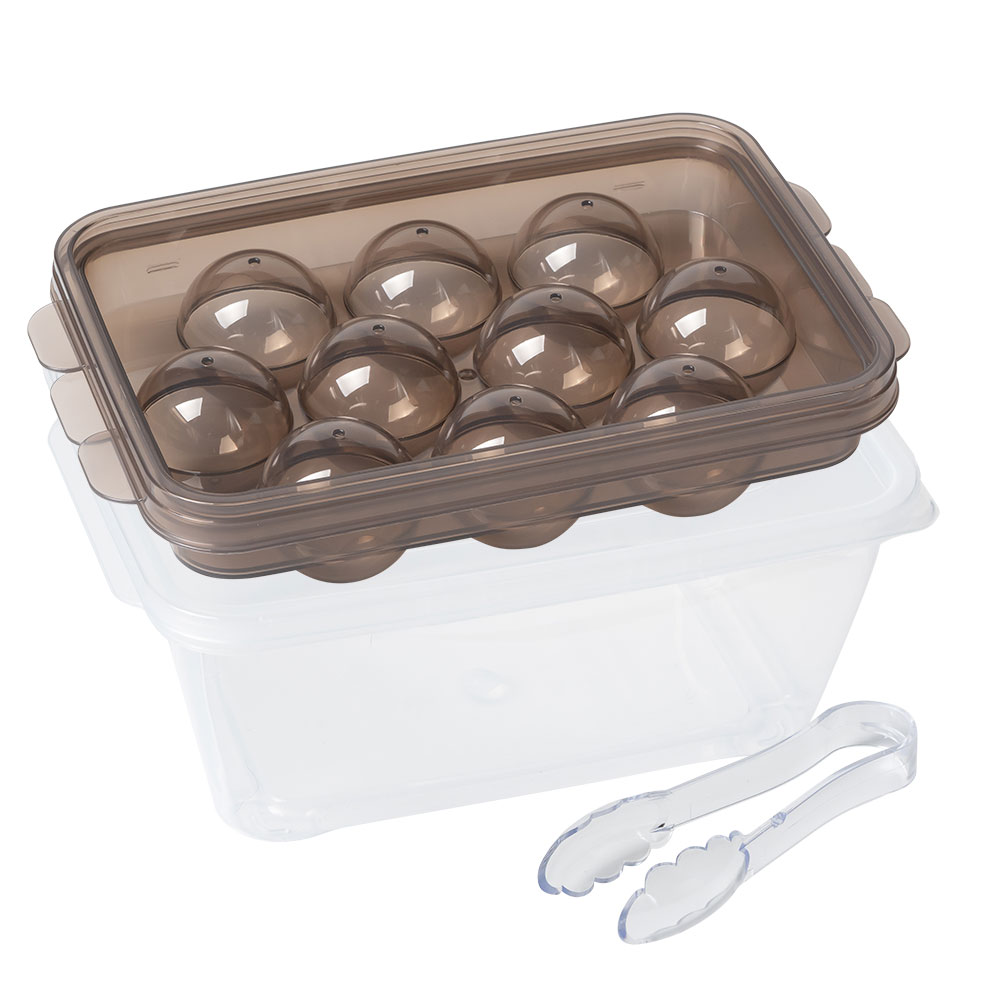 나누담 원형 아이스볼 트레이 10구 + 얼음통 + 집게 세트 12,100원