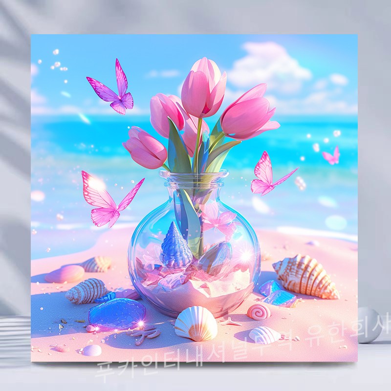 티레오 액자 보석십자수 캔버스형  DIY 키트 동물 풍경 풍수 장식 그림 50 x 50 cm 19,860원