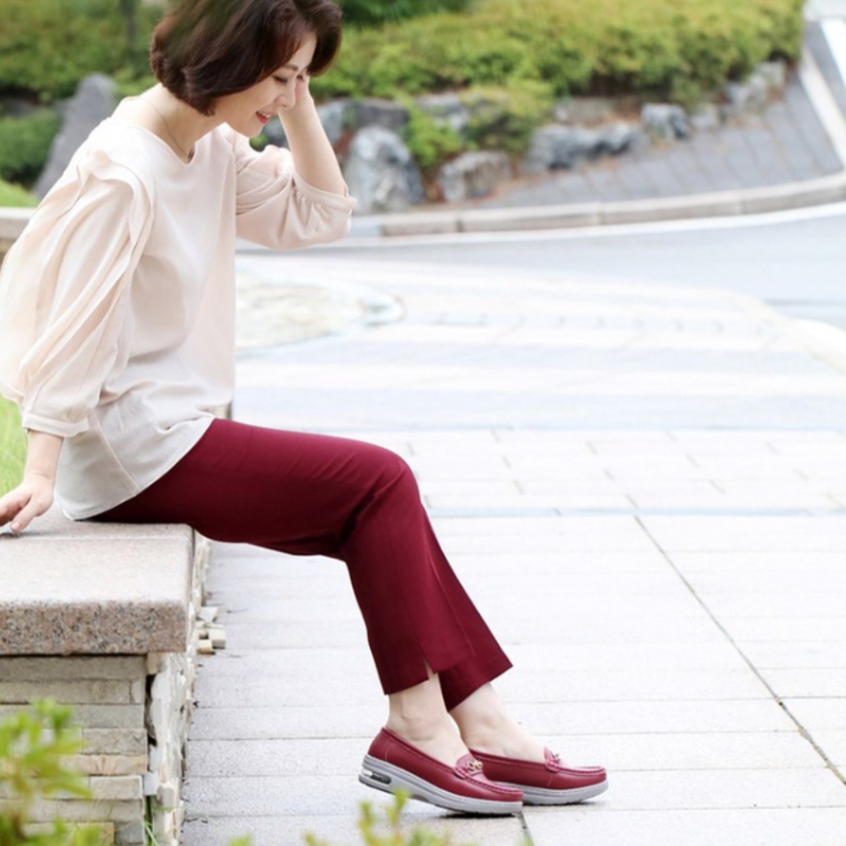 [TV홈쇼핑정품 인포벨]백세건강 에어볼 천연 소가죽화 여성 여자 부모님 어르신 미끄럼방지 신발 체중분산 로퍼 49,800원