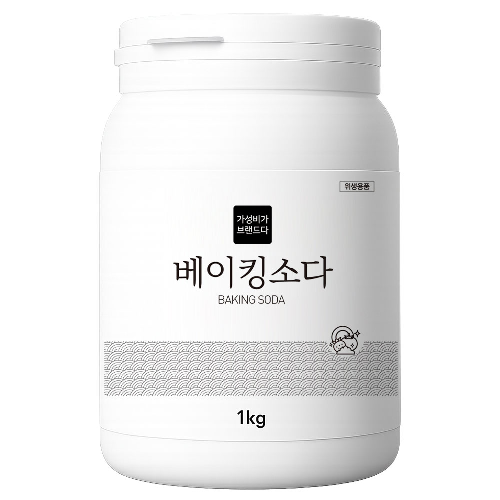 가성비가브랜드다 단일성분 100% 베이킹소다 용기타입 1KG 5,910원