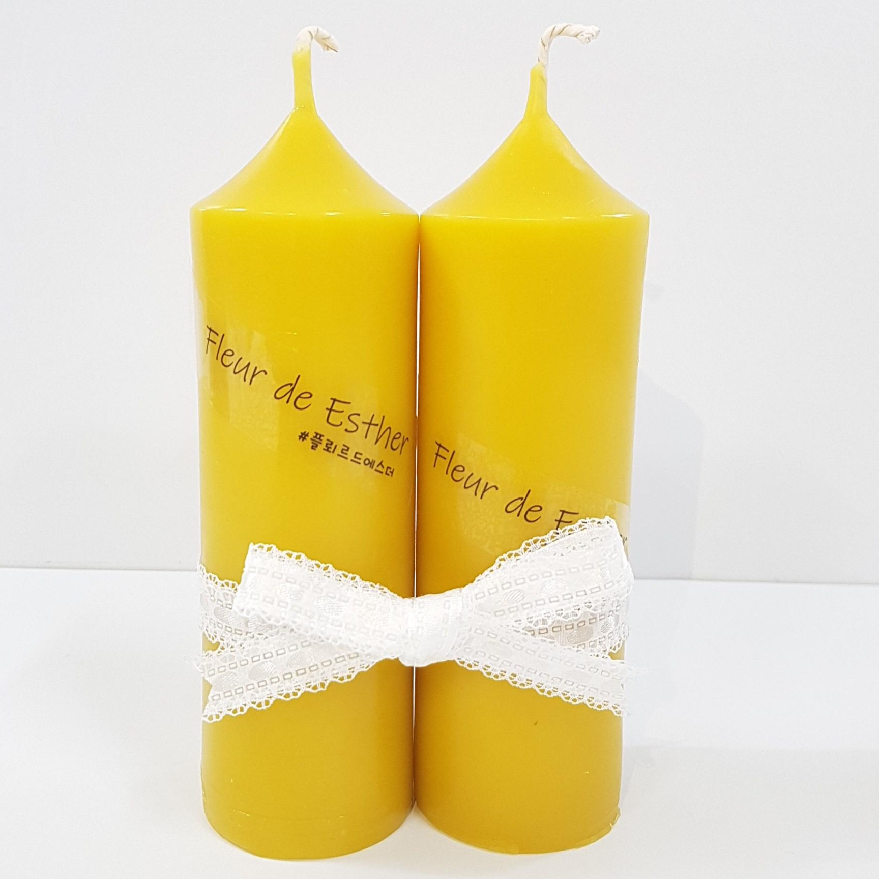 국산 양봉농가 밀랍초 작은담금초 2P 세트 막대초 기도초 초멍 핸드메이드 29,000원