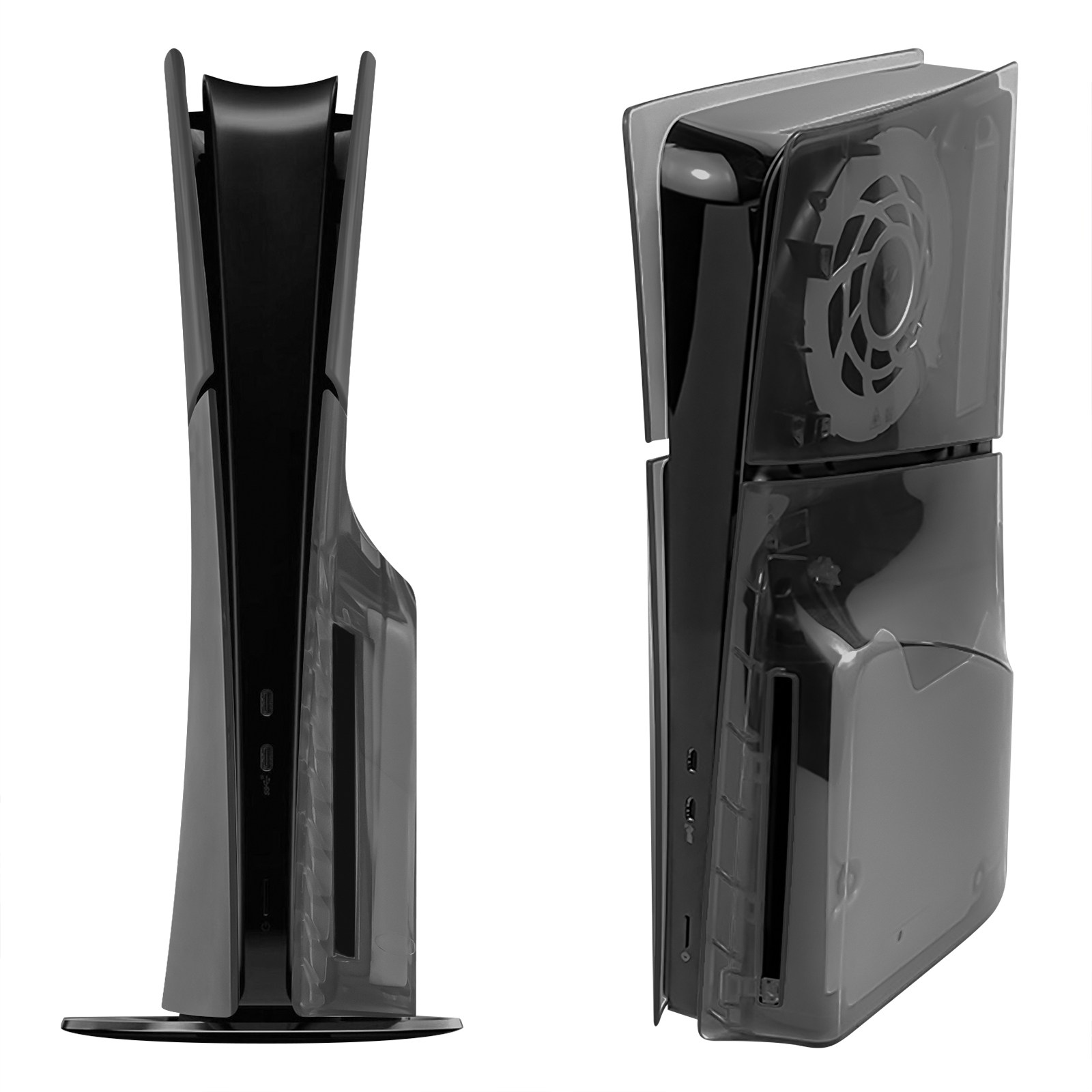 Geekria 투명 커버 플레이트, PS5, PlayStation 5 Slim Disc Edition과 호환, 하드 충격 방지 ABS 쉘 측면 패널 41,160원