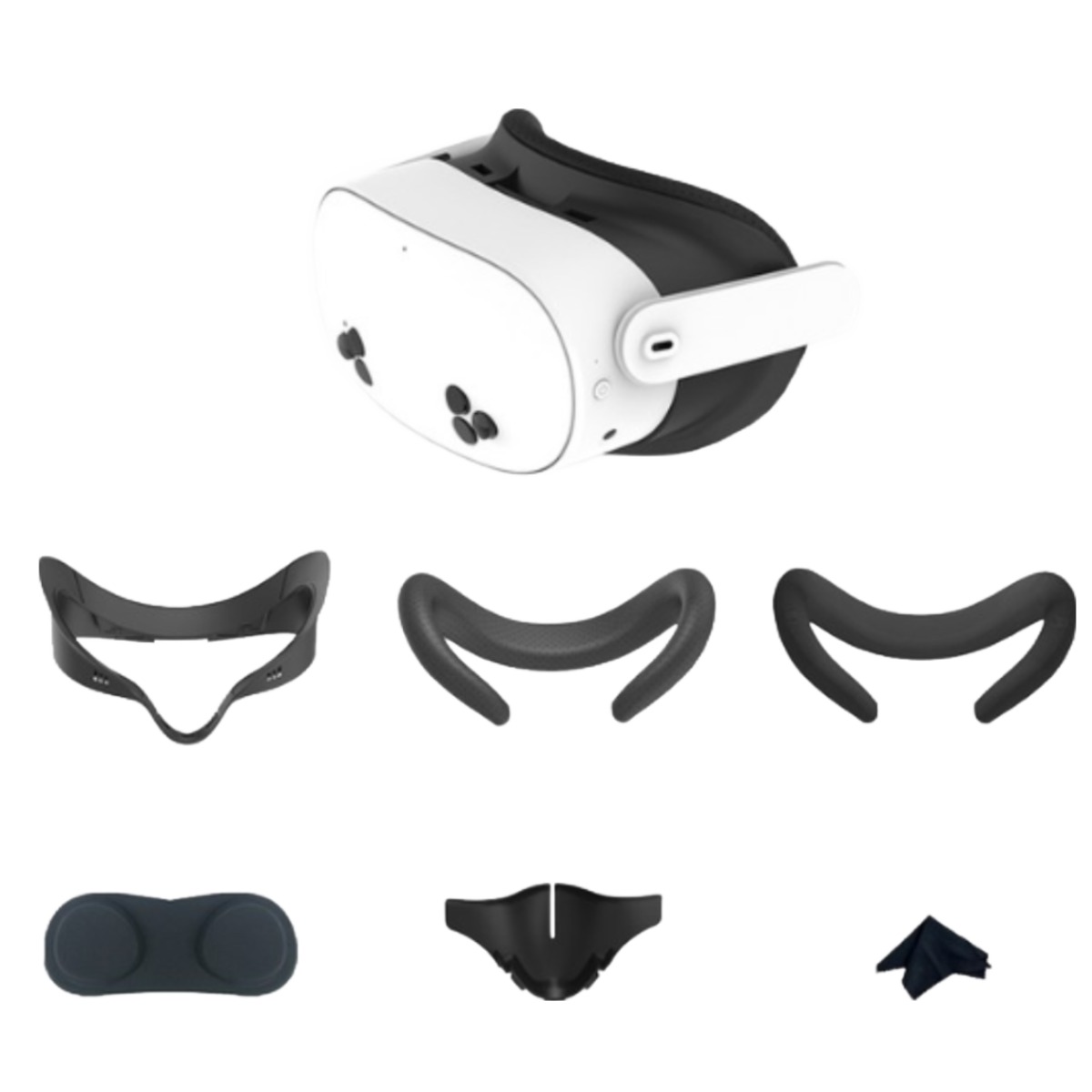 VR연구소 메타 퀘스트3S 6in1 인터페이스 흑어 AMVR대체 가죽 안면폼 빛샘 커버 환기 스트랩 오큘러스 악세사리 25,900원