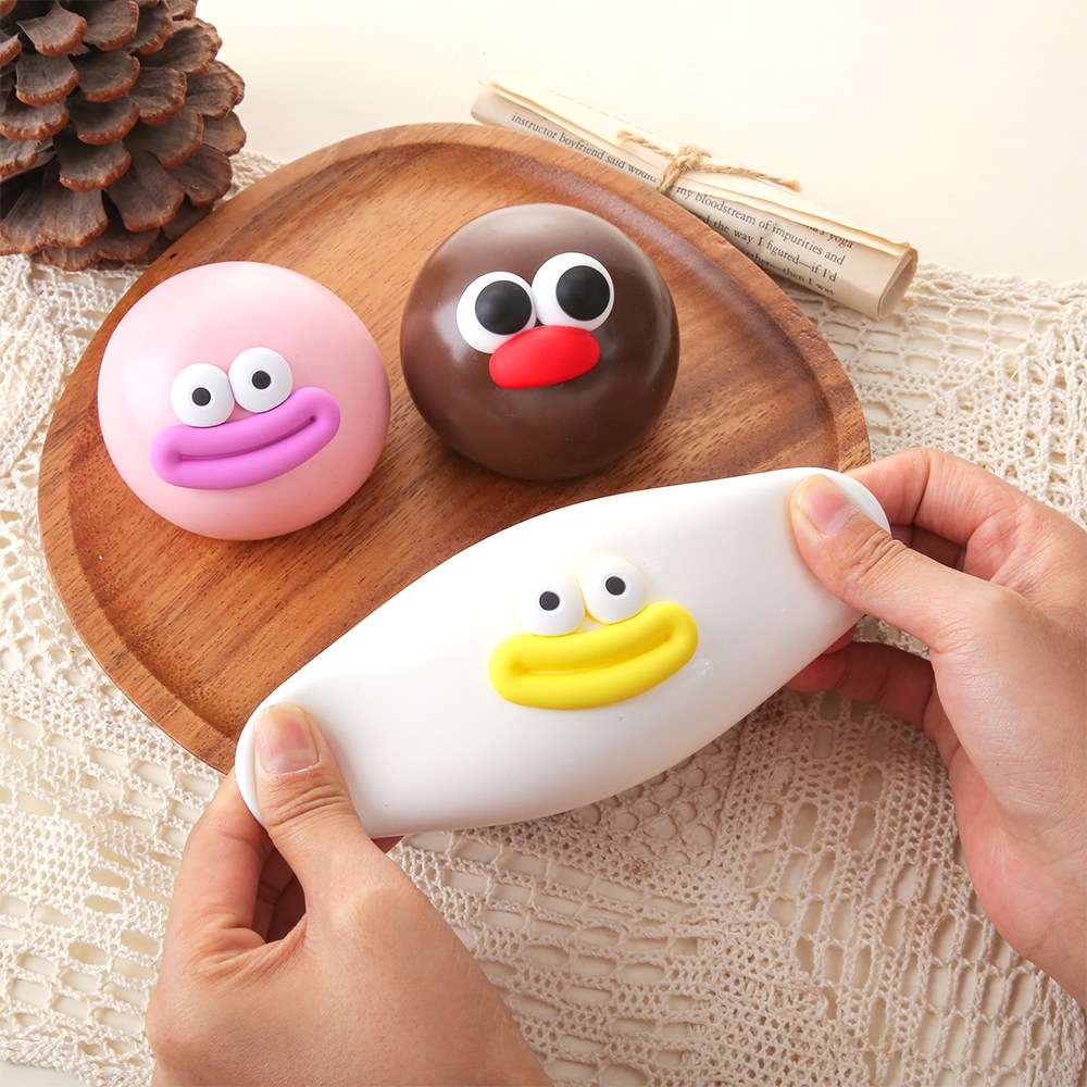 MYTOYS 빵떡말랑이 스퀴시 슬라임 3종 세트 345g, 1세트, 화이트, 핑크, 초코 6,700원