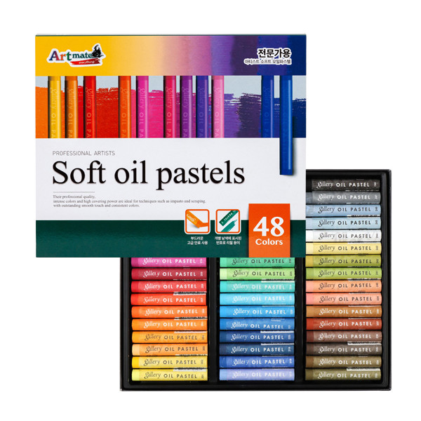 아트메이트 NEW 전문가용 소프트 오일파스텔 48색 최고급 AOP-48C 22,740원