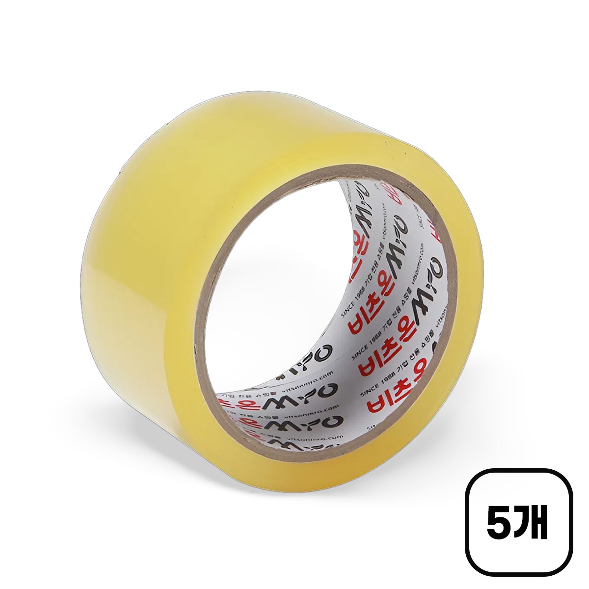 국산 접착력 우수한 비츠온 친환경 투명 테이프 48mm 40M 6,900원