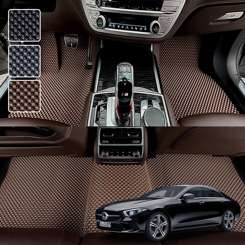 DXSOAUTO 벤츠 CLS C257 전용 3D 엠보싱 차세대 고무매트 1열2열 세트 (2018년이후), 블랙, 464_2 CLS C257(2열분리형) 59,000원