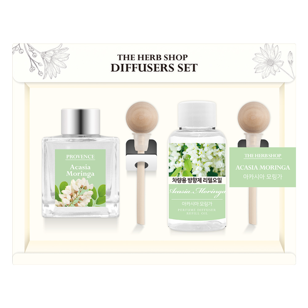 더허브샵 차량용 디퓨져 본품 50ml + 리필 50ml 선물세트 11,000원