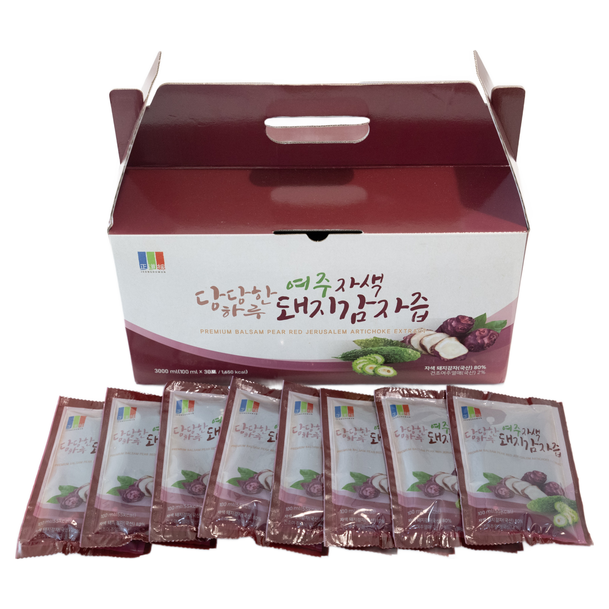 [정도원팜]무공해 자색돼지감자 국내산 여주 자색돼지감자진액 100ml *30포 22,000원