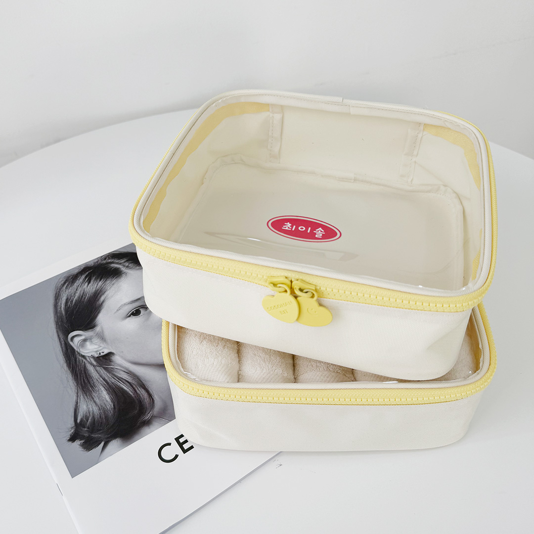 어린이집 유치원 방수 투명 파우치 이니셜제작 준비물 여벌옷 고리수건 28,500원