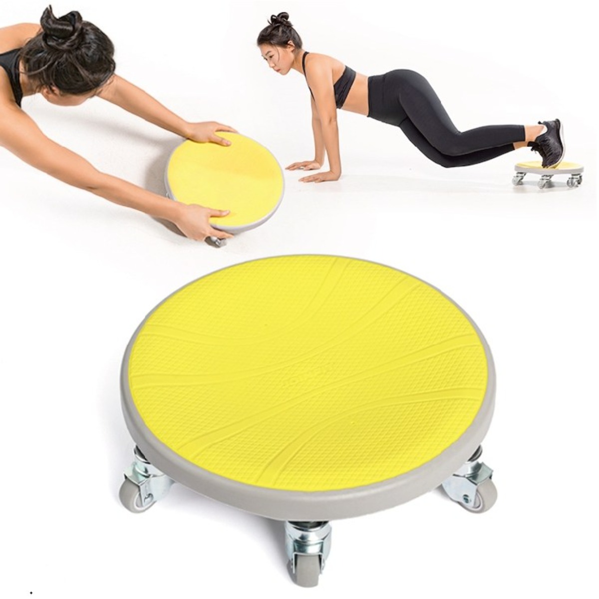 JOINFIT AB슬라이더 디스크 6휠/ 무소음 복근 코어 뱃살운동 운동기구 홈트 집에서뱃살빼기, 엘로우, J.C.062 56,000원