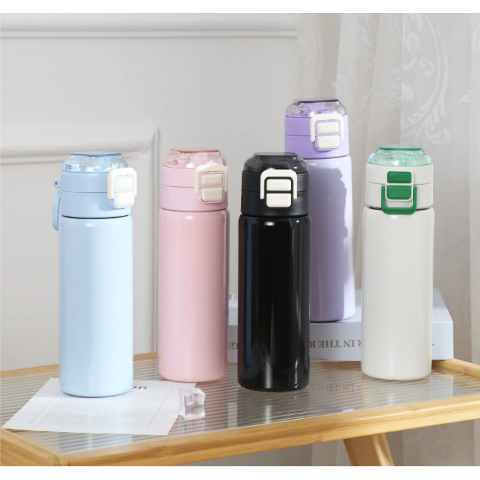 2단 원터치 텀블러 대용량 500ml 스텐316 이중진공 보온보냉 휴대용 빨대 텀블러 1+1 24,600원