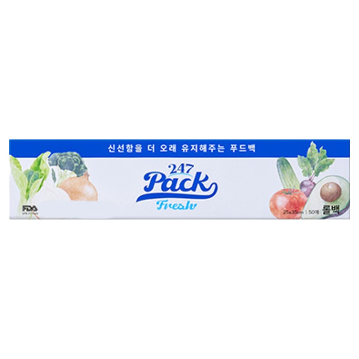 247팩 프레쉬 프리미엄 롤백, 1개, 50개입, 25 x 35 cm 14,100원