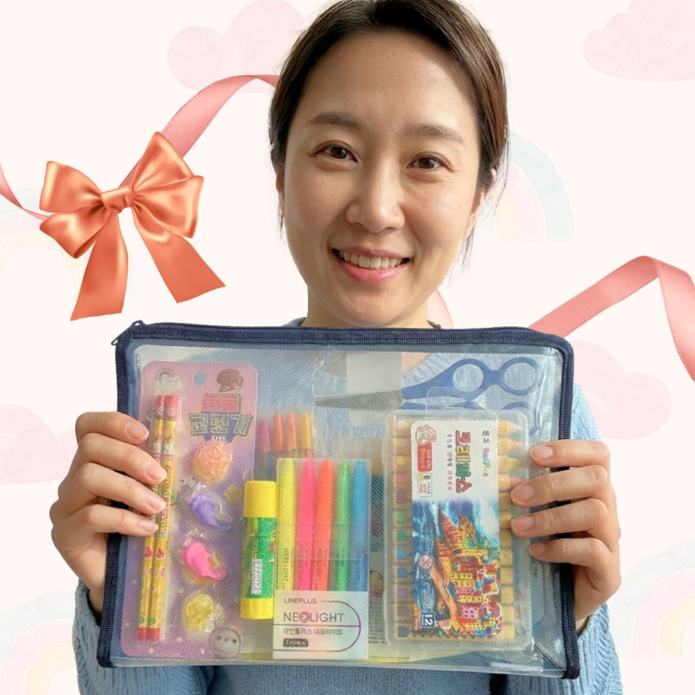 알찬 학용품 문구세트 7종 미술놀이 신학기 새학기 준비물 입학졸업 선물 조카 단체 단례품, 가성비문구세트 19,900원