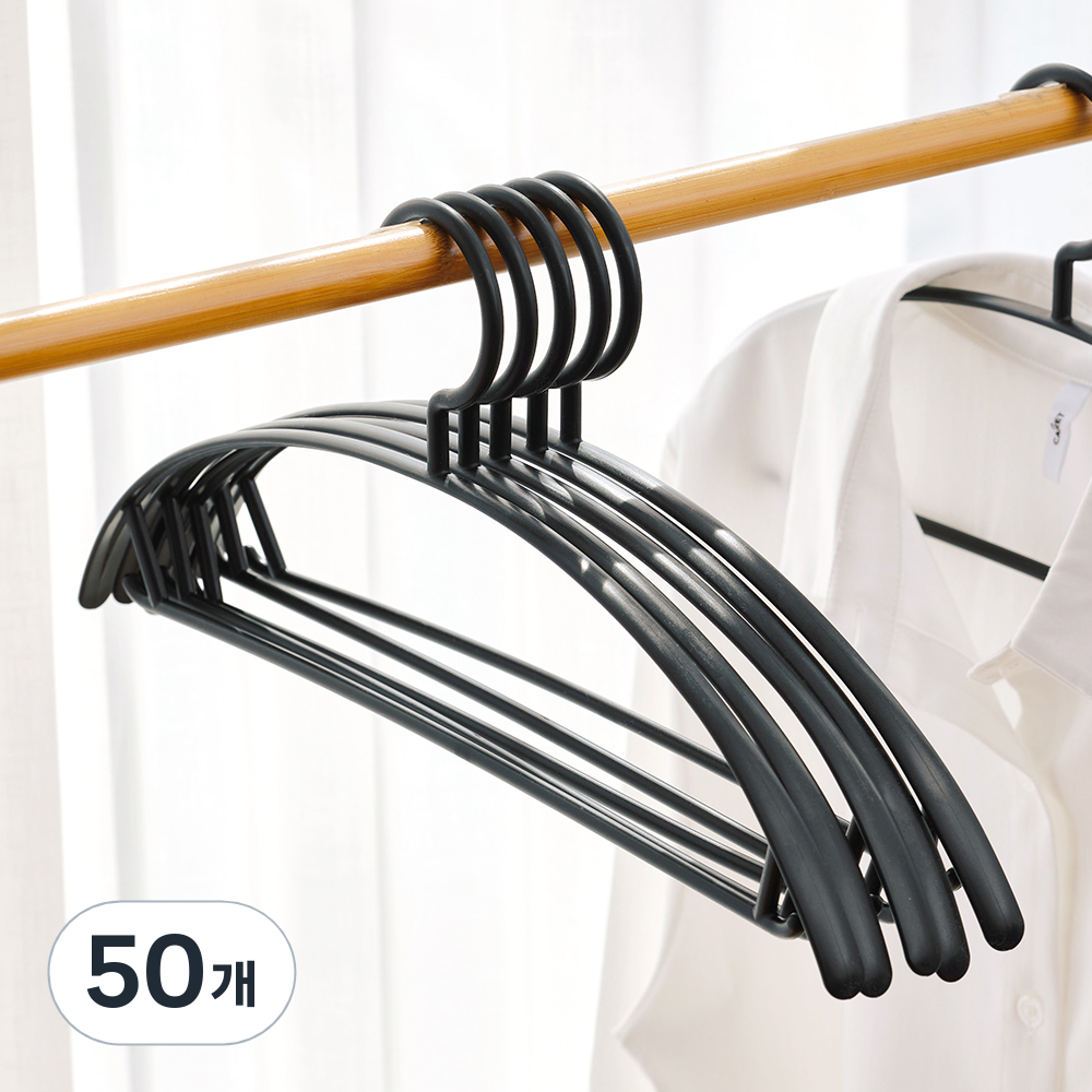 살림의기술 어깨뿔방지 니트 옷걸이, 블랙, 50개 21,660원